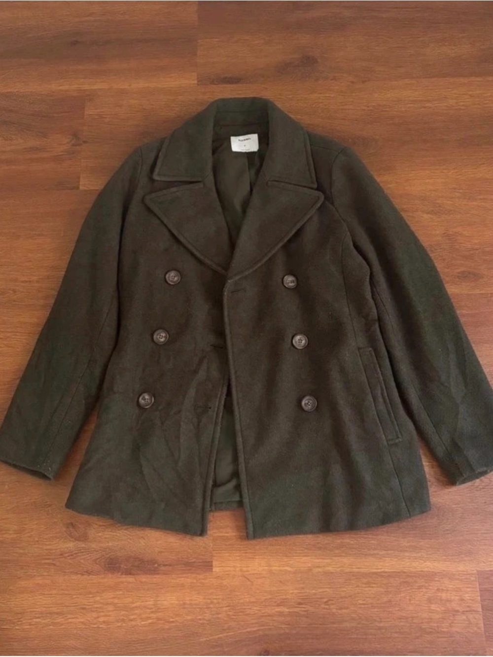 Old Navy Olive Green Peacoat - M